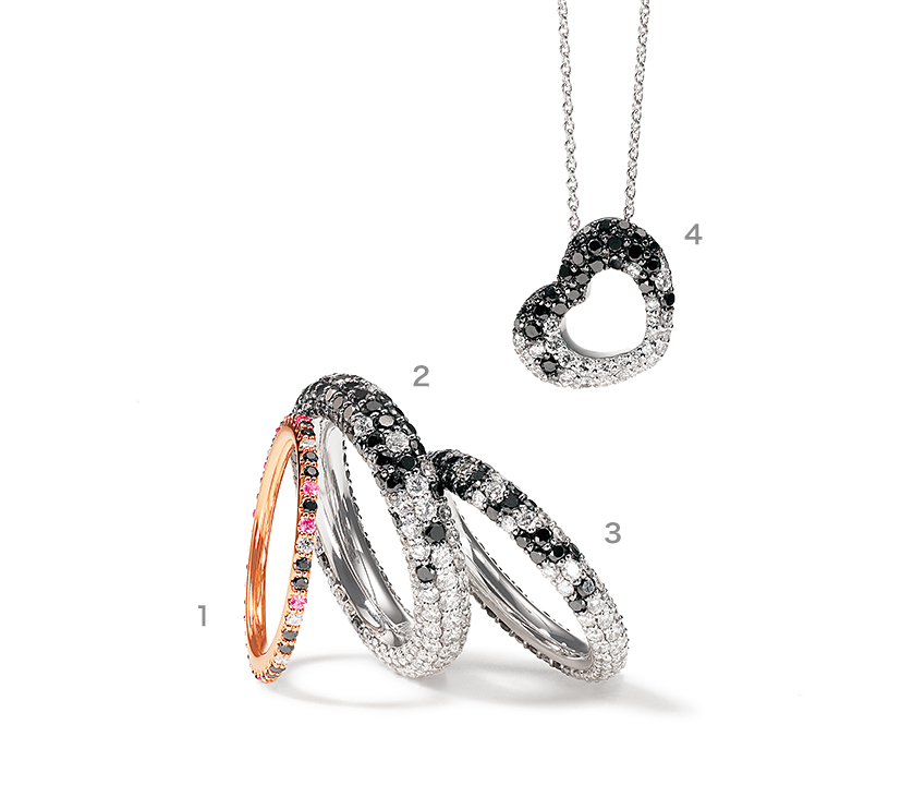 ETERNO FAMILY（エテルノ・ファミリー） ブラック&ホワイト ブラック&ピンク ネックレス リング 商品詳細番号