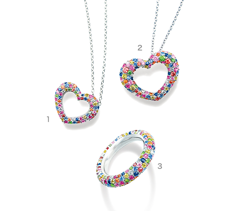 ETERNO FAMILY（エテルノ・ファミリー） マルチカラー ネックレス リング  商品詳細番号