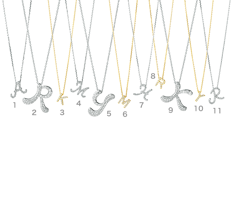 SOLOMIO（ソロミオ／イニシャルシリーズ） ネックレス 商品詳細番号