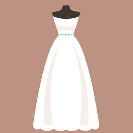 ウェディングドレス　Aライン